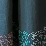 Образец льна цвета изумруд